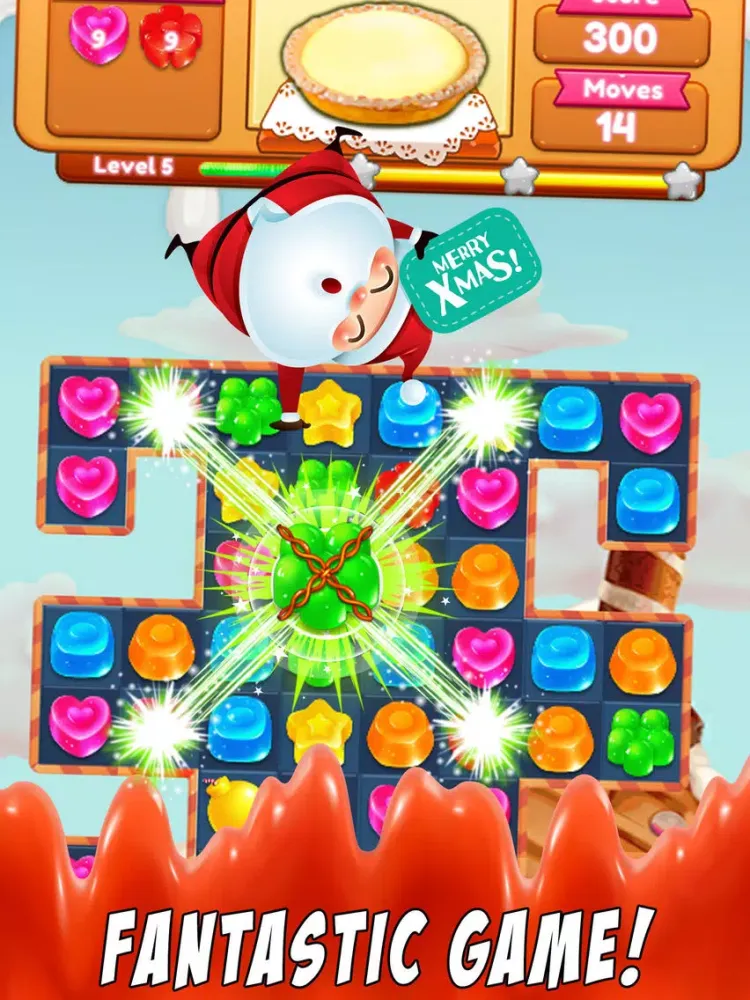 Sweet Santa Candy - New match 3 best game puzzle iPad  स्क्रीनशॉट