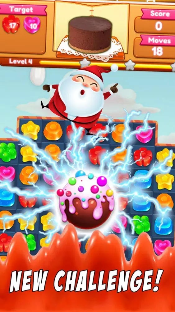 Sweet Santa Candy - New match 3 best game puzzle स्क्रीनशॉट