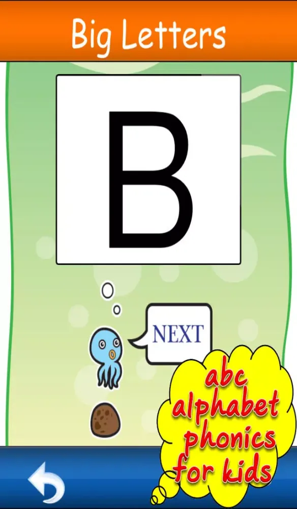 Ảnh chụp màn hình của Talking Alphabet ABC Octopus