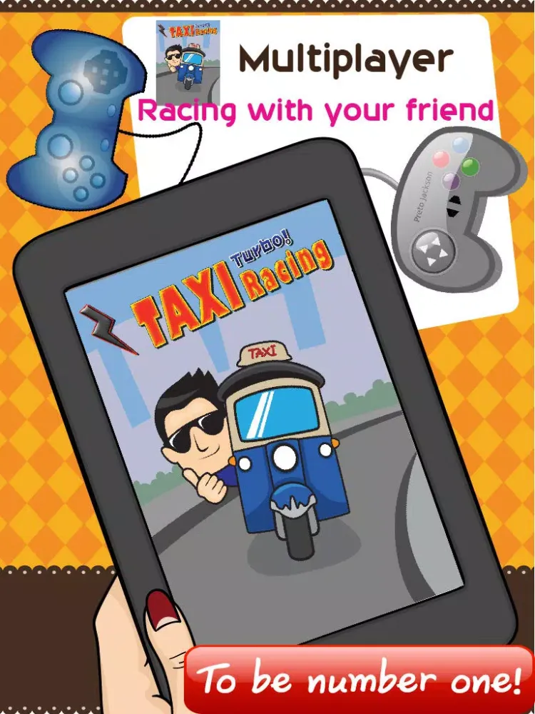Taxi Racing Gone - Free Crazy Tuk Tuk Race Game iPad 应用截图
