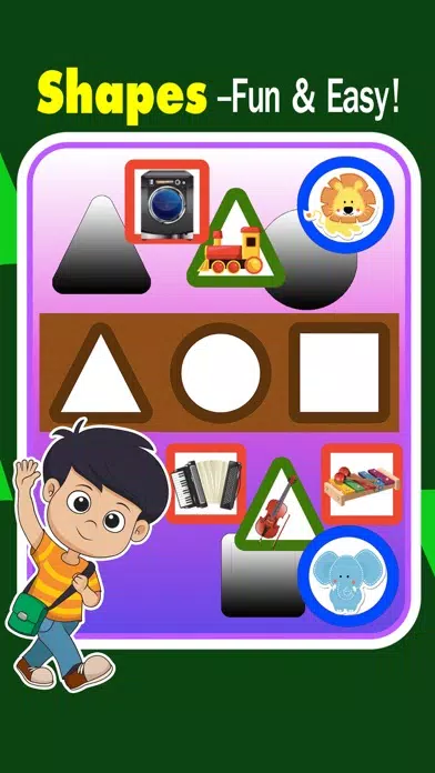 Young smart boy learning with educational cards应用截图