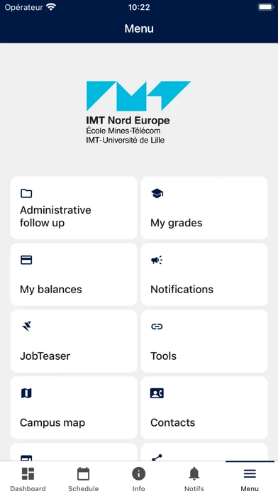 Ảnh chụp màn hình của IMT Nord Europe