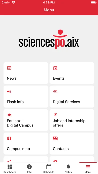 Tangkapan skrin Sciences Po Aix