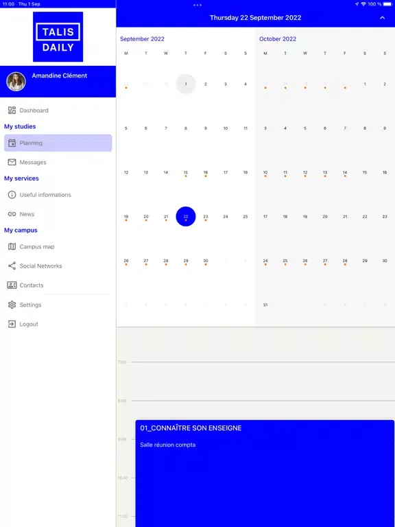 Capturas de tela do TALIS DAILY iPad 