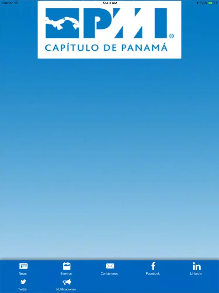PMI Panama Chapter iPad  스크린샷