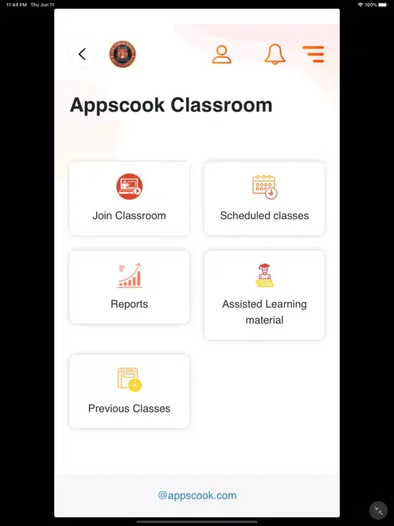 Tangkapan layar IES Public School iPad 