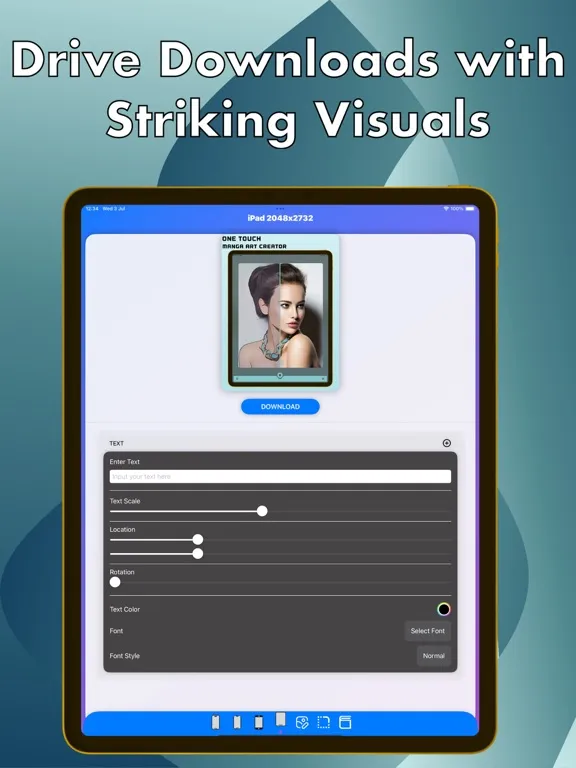 Capturas de tela do App Screenshots Maker iPad 