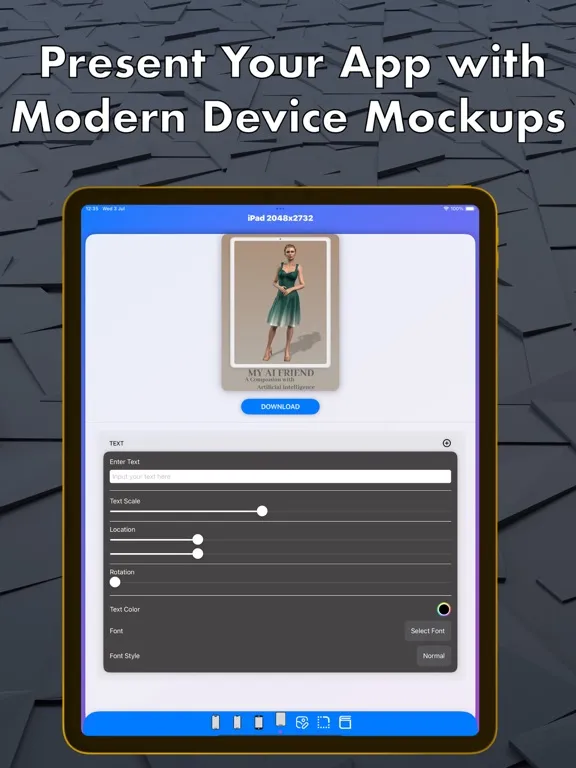 Capturas de tela do App Screenshots Maker iPad 