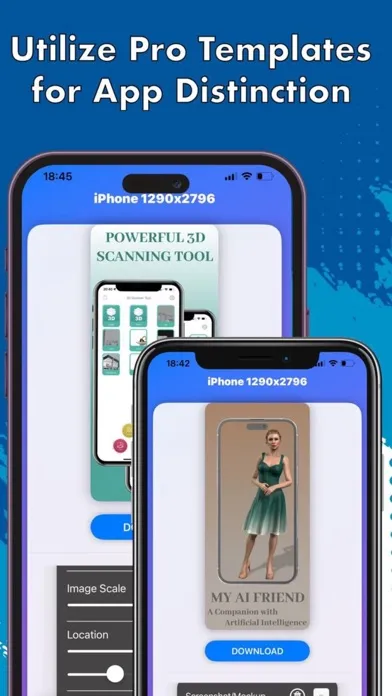 Capturas de tela do App Screenshots Maker