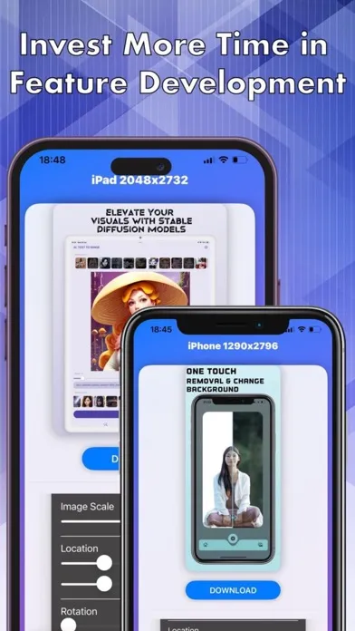Capturas de tela do App Screenshots Maker
