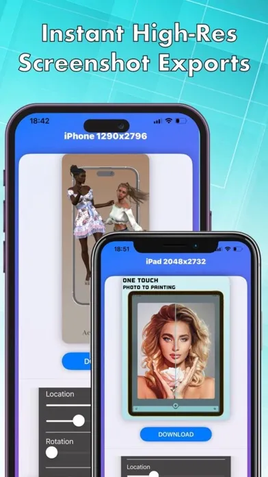 Capturas de tela do App Screenshots Maker