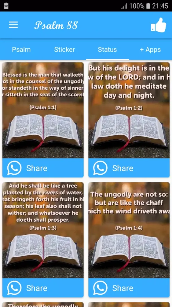 Psalm 88 스크린샷