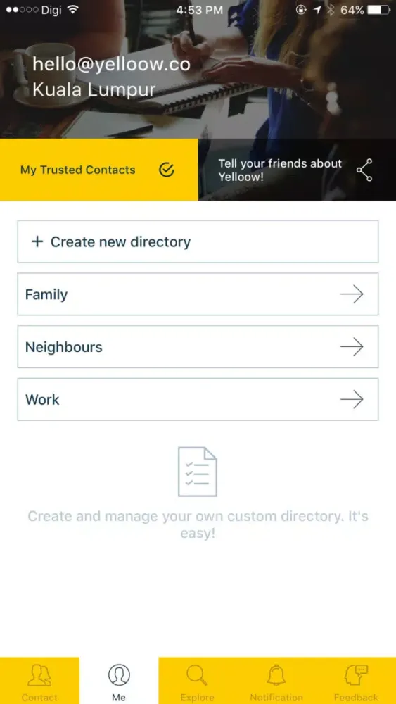Скриншоты Yelloow: At Your Fingertips