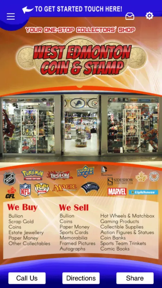 Captures d'écran de West Edmonton Coin & Stamp