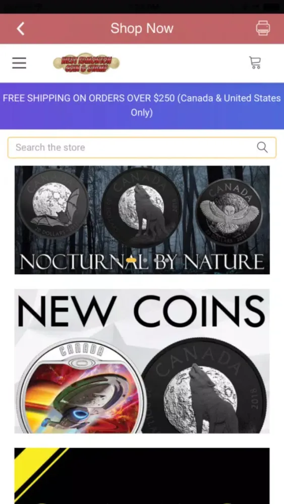 Captures d'écran de West Edmonton Coin & Stamp