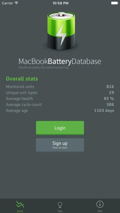 MBBDB – MacBook's battery life स्क्रीनशॉट