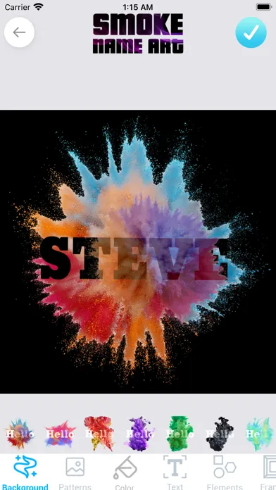 Smoke Name Art 스크린샷