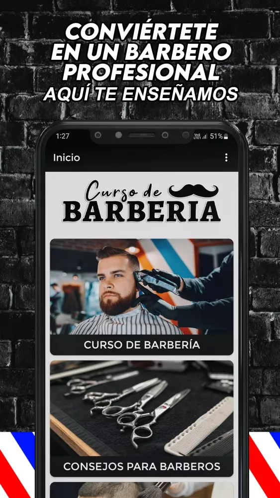 Curso de Barberia y Peluquería Screenshots
