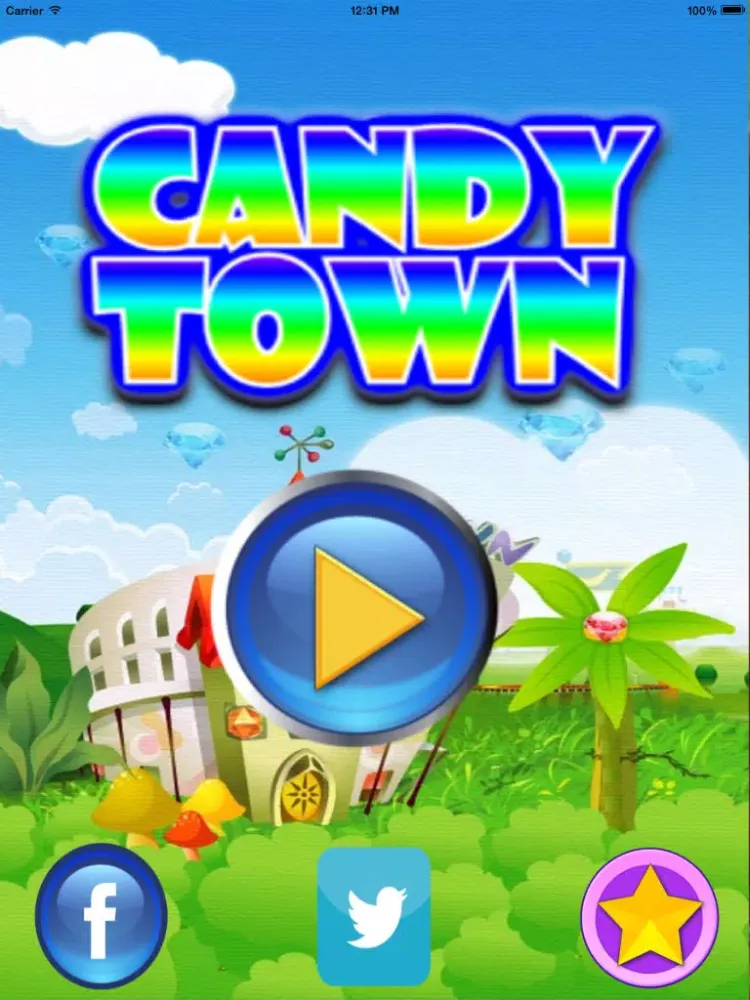 Candy Town Story - Free Match 3 Puzzle Game for Kids iPad  スクリーンショット