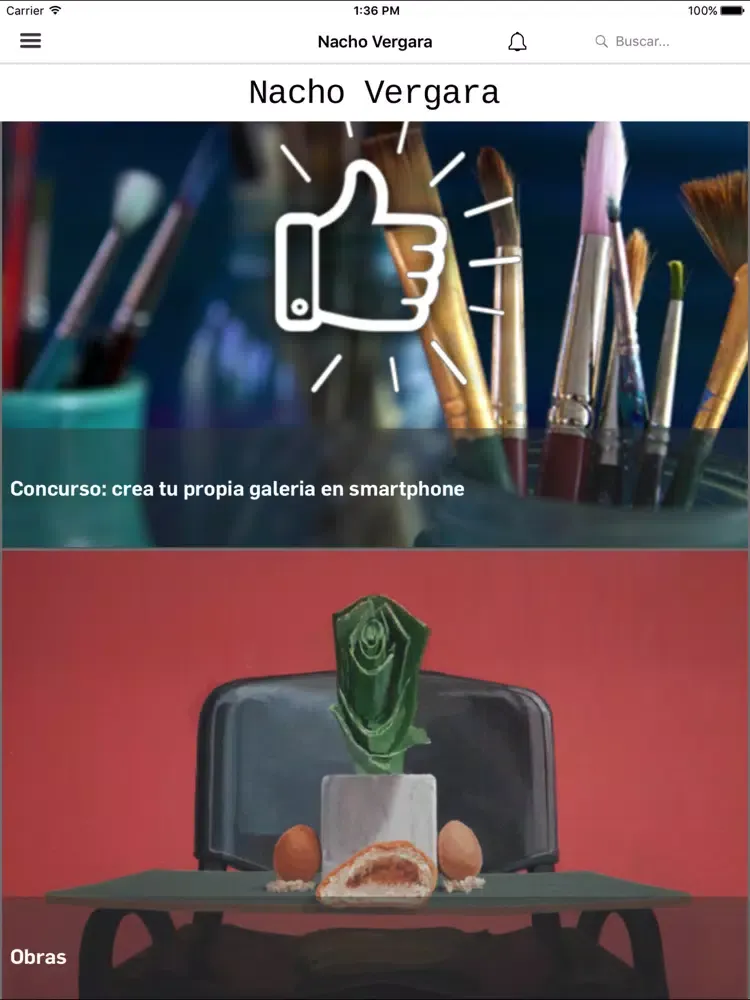 ภาพหน้าจอของ Nacho Vergara iPad 
