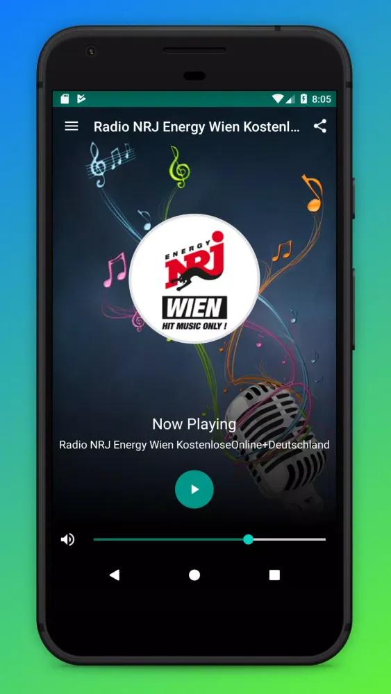Tangkapan layar Radio Energy Wien NRJ FM App
