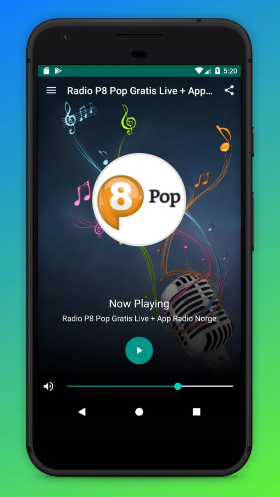 P8 Pop Radio App Norge Online Screenshots