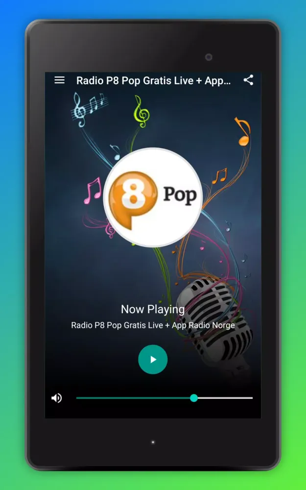 P8 Pop Radio App Norge Online Screenshots