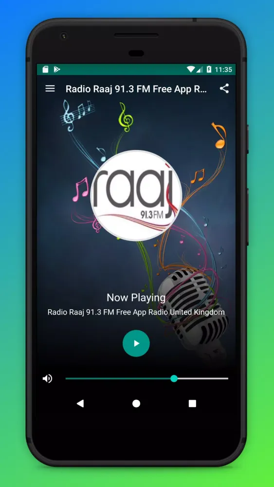 Screenshot di Radio Raaj 91.3 FM App