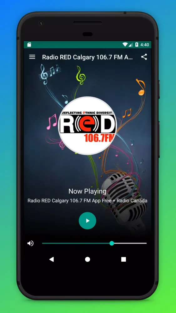 Ảnh chụp màn hình của RED FM 106.7 Calgary Radio App