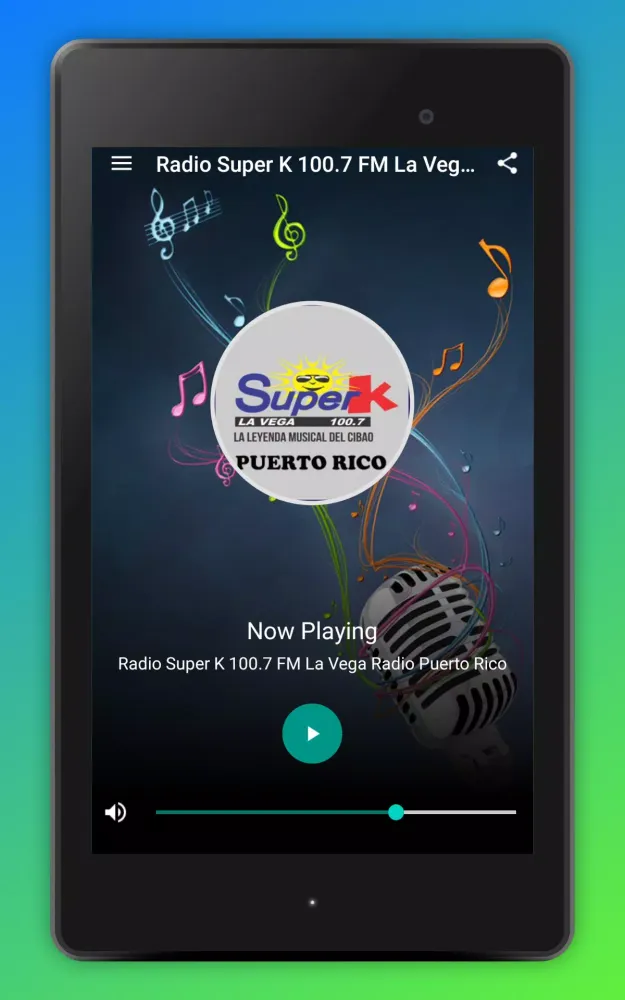 ภาพหน้าจอของ Radio Super K 100.7 La Vega FM