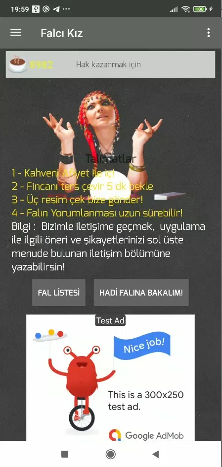 Falcı kız - Kahve Falı Bacınız Screenshots