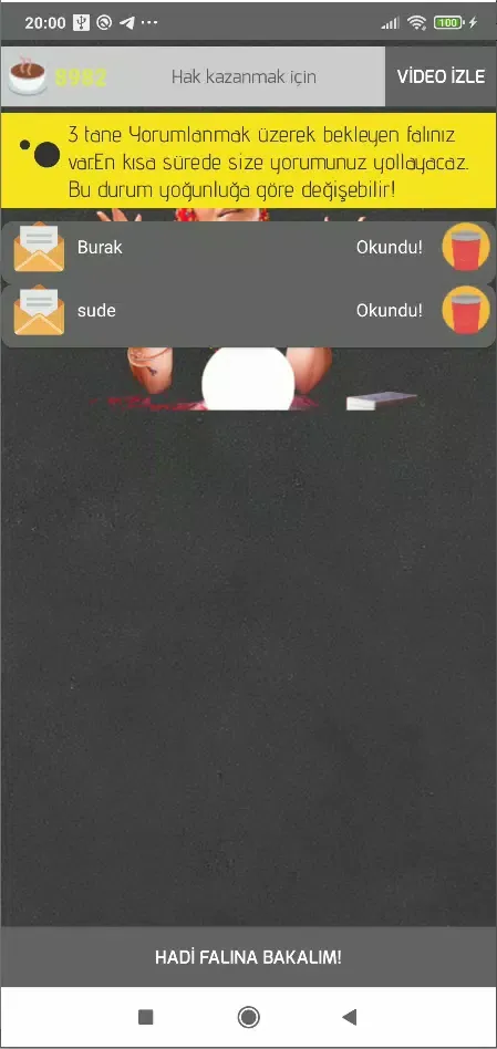 Falcı kız - Kahve Falı Bacınız Screenshots