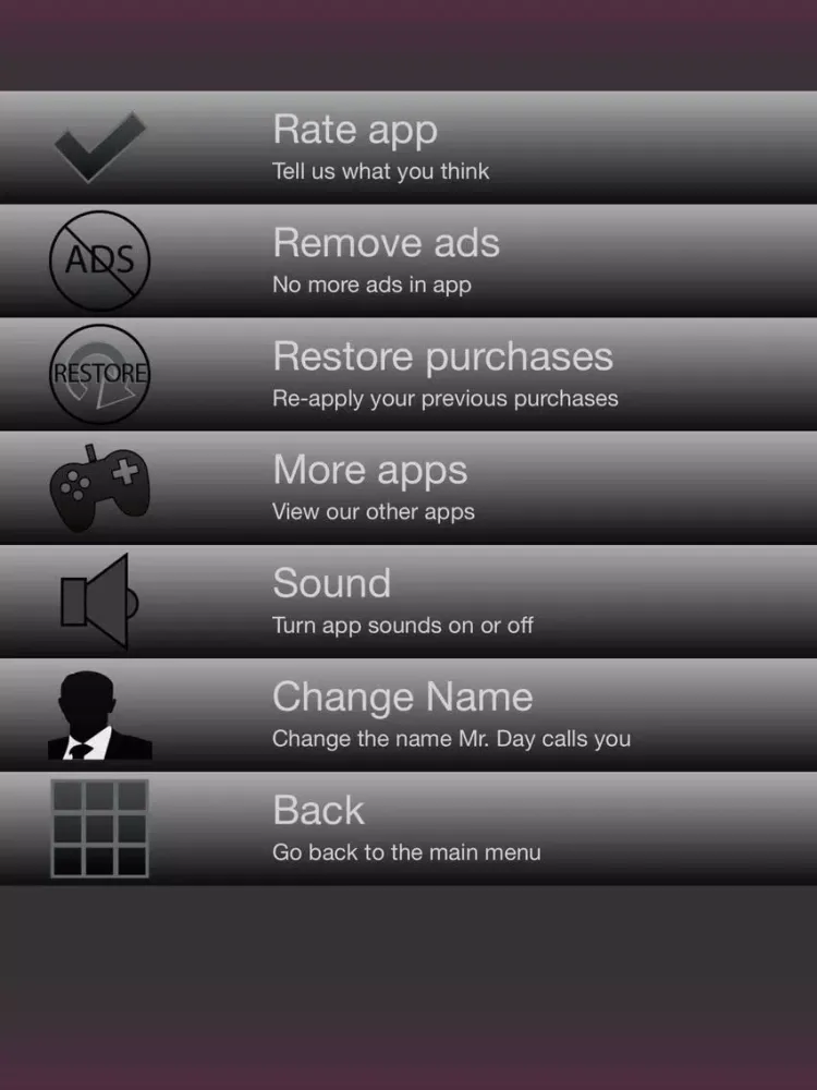 Captures d'écran de Fifty Shades of Day iPad 