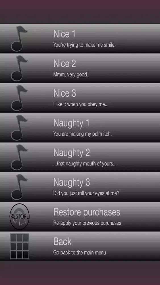Captures d'écran de Fifty Shades of Day