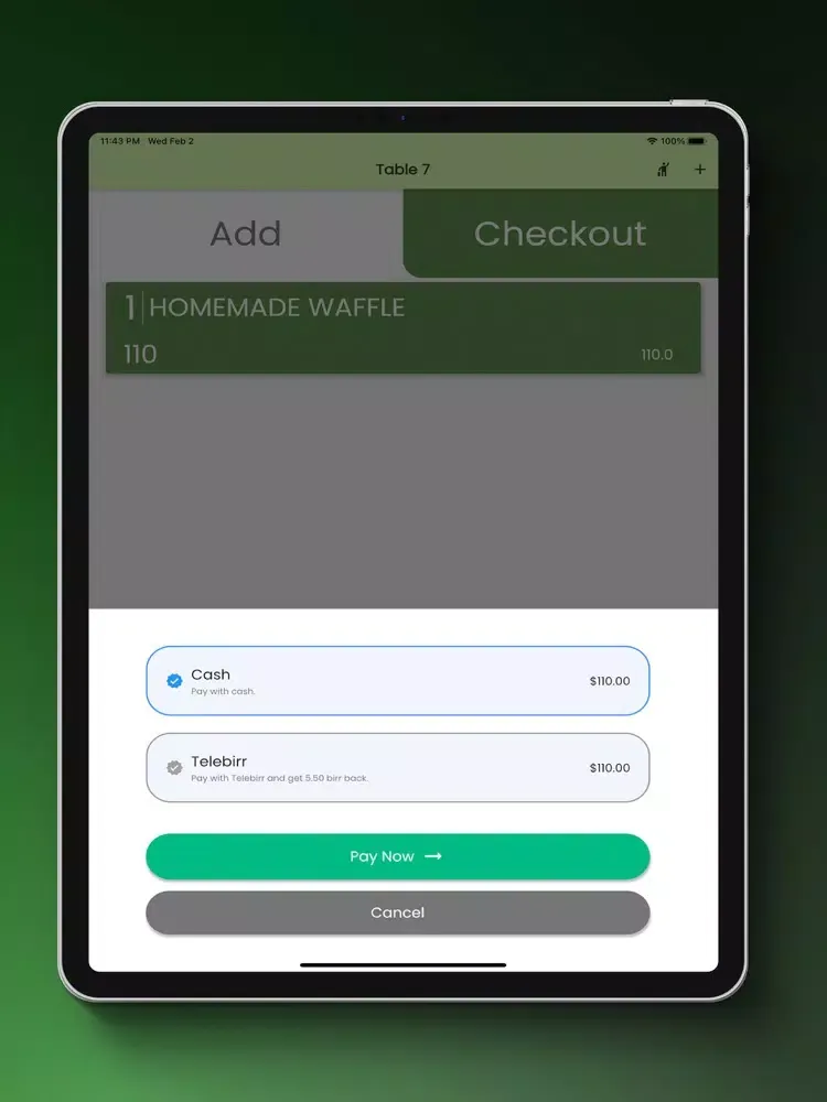 Cache POS App iPad  스크린샷