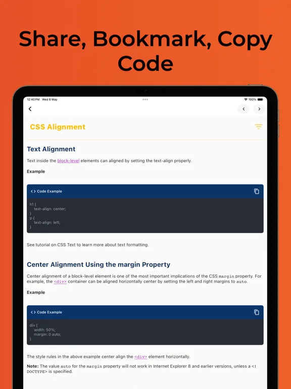 Learn CSS 3 Tutorials iPad 應用截圖