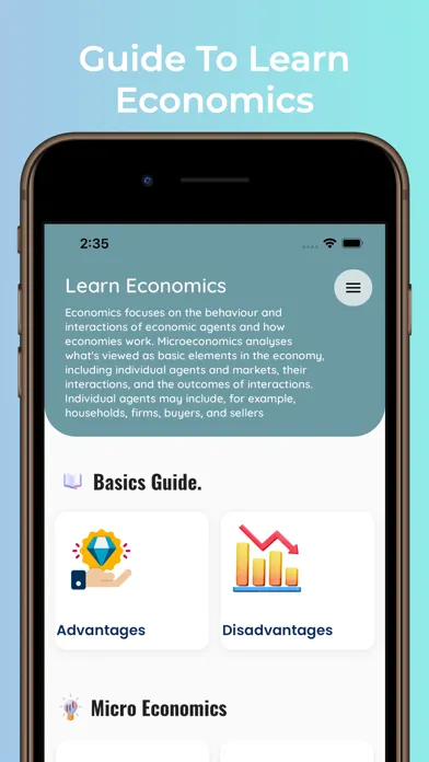 Learn Economics Tutorials Ekran Görüntüleri