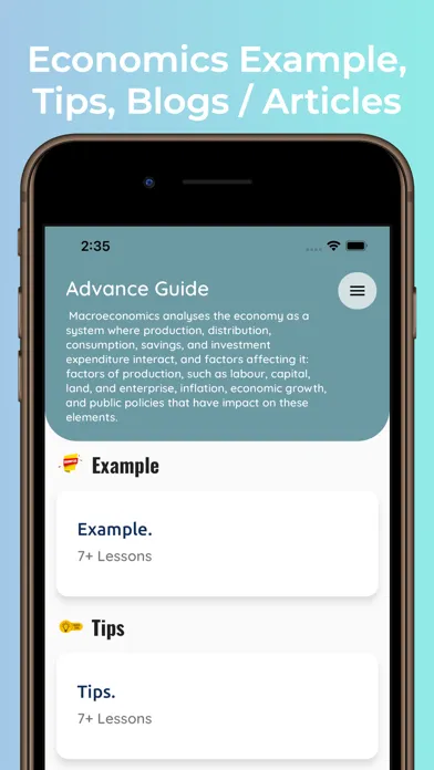 Learn Economics Tutorials Ekran Görüntüleri