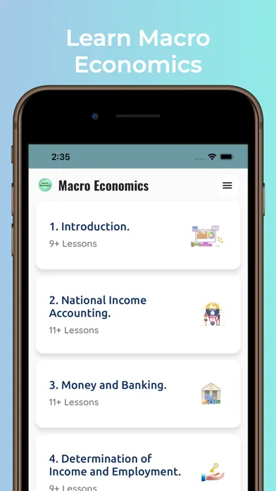 Learn Economics Tutorials Ekran Görüntüleri