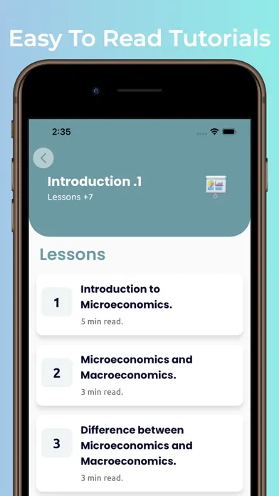 Learn Economics Tutorials Ekran Görüntüleri
