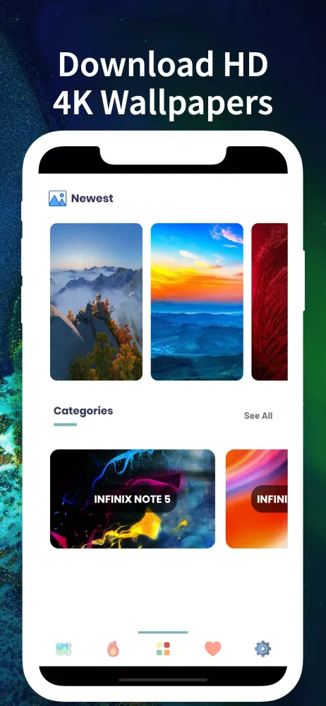 Captures d'écran de Wallpapers For Infinix HD - 4K