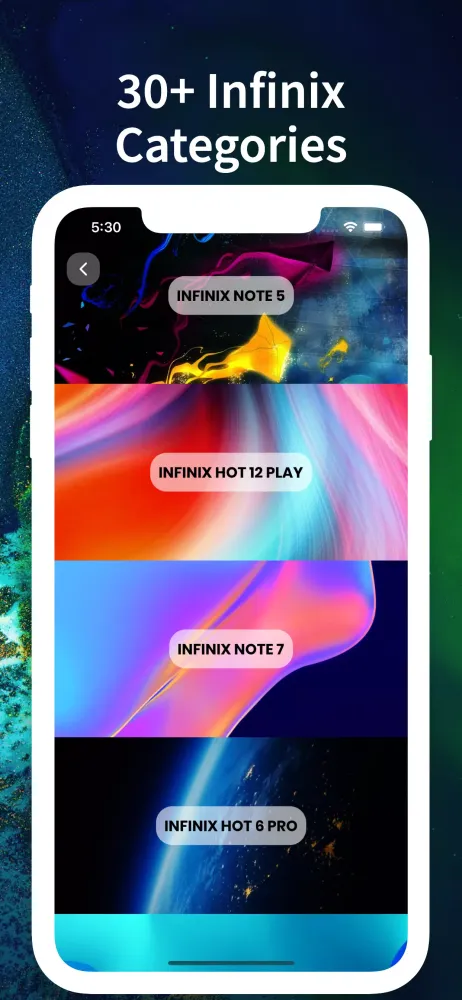 Captures d'écran de Wallpapers For Infinix HD - 4K