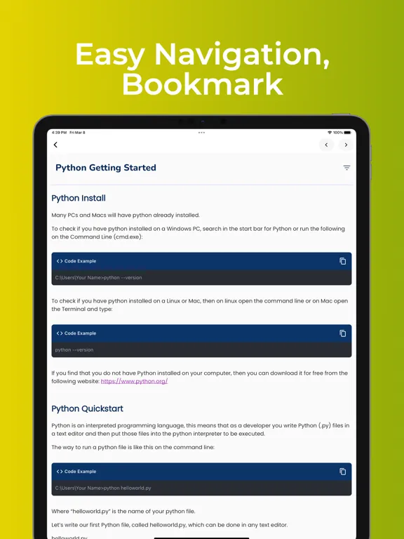 Learn Python 3 Programming iPad 应用截图