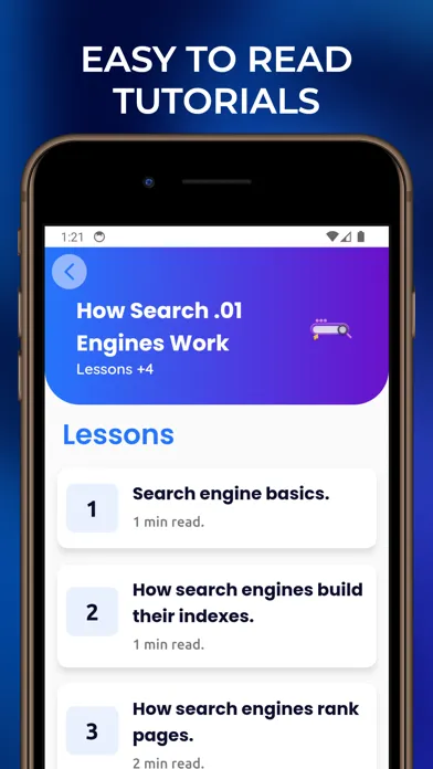 Captures d'écran de Learn SEO And ASO Tutorials