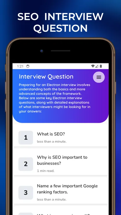 Captures d'écran de Learn SEO And ASO Tutorials