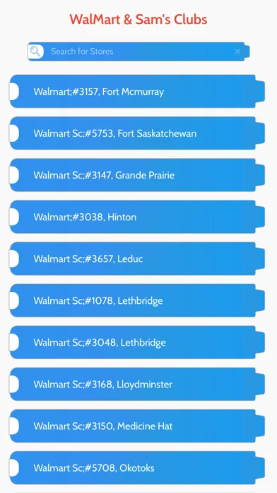 App to WalMart & Sam's Clubs Screenshots