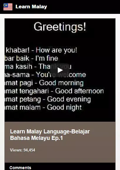 Learn Malay Screenshots