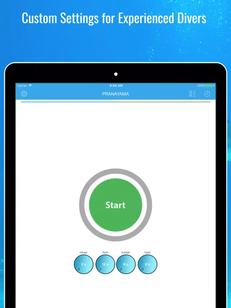 Apnea Deep Sea Breathing & Pranayama Diving Coach iPad  স্ক্রিনশট