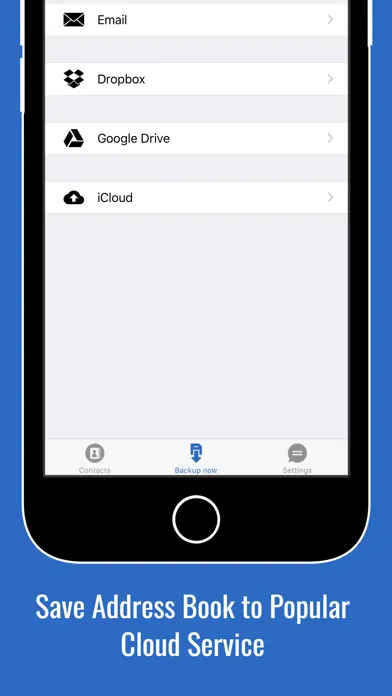 Tangkapan layar Backup Assistant - Merge, Clean Duplicate Contacts