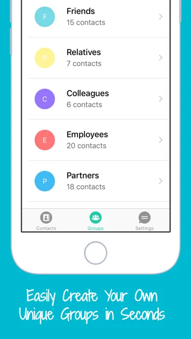 Contacts Group Texting & SMS Text Mass Messaging Screenshots